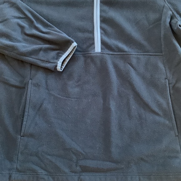 Lands’ End Black Fleece Half Zip Pull Over Hoodie Size 1X‎ - Picture 4 of 5